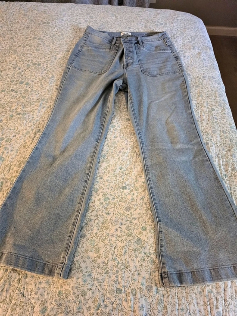 Kut from the Kloth Wide Leg Jeans in Blue Waist 10 Like New